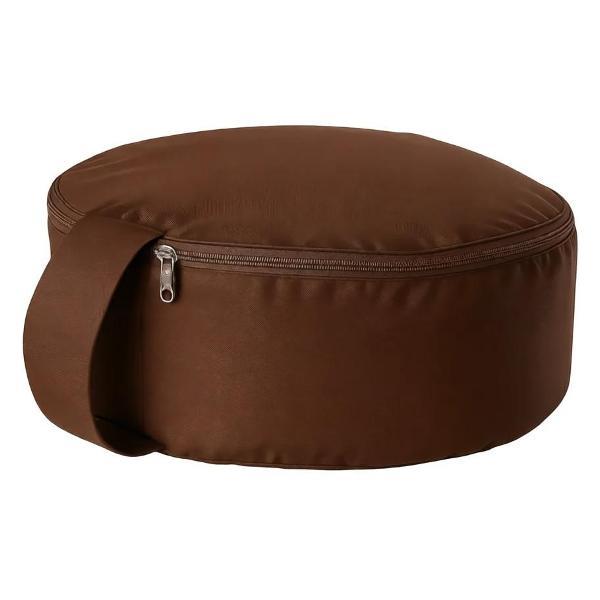 Изображение товара Подушка для йоги Azen пуф, коричневая, 30 х 16 см