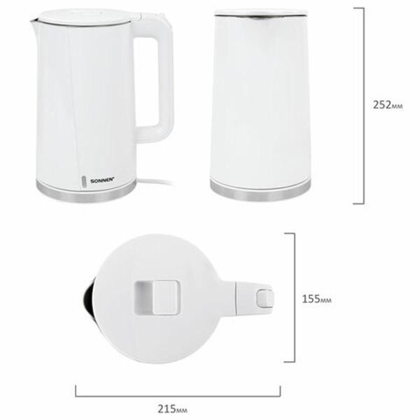 Изображение товара Электрочайник Sonnen KT-8718W