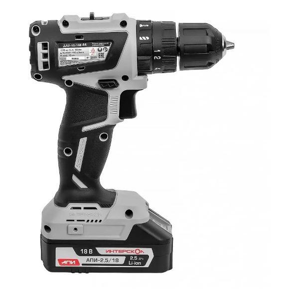 Изображение товара Дрель-шуруповерт ИНТЕРСКОЛ ДАУ-10/18В 44