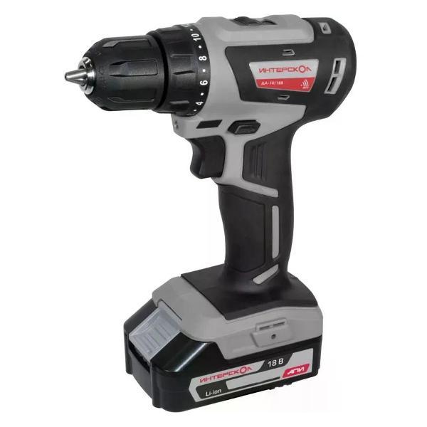 Изображение товара Дрель-шуруповерт ИНТЕРСКОЛ ДА-10/18В МиниМАКС