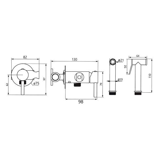 Изображение товара Гигиенический душ Maretti EN30RV64