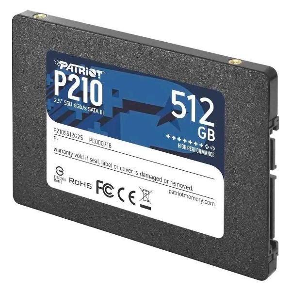 Изображение товара Внутренний диск SSD Patriot Memory 2.5 P210 512GB SATA III (P210S512G25)