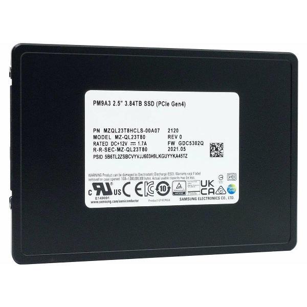 Изображение товара Внутренний диск SSD Samsung PCIe 4.0 x4 3.84TB MZQL23T8HCLS-00A07 PM9A3