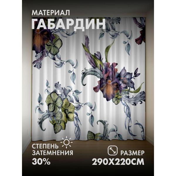 Изображение товара Фотошторы 365home Цветочные композиции: ирисы (FP247114167)