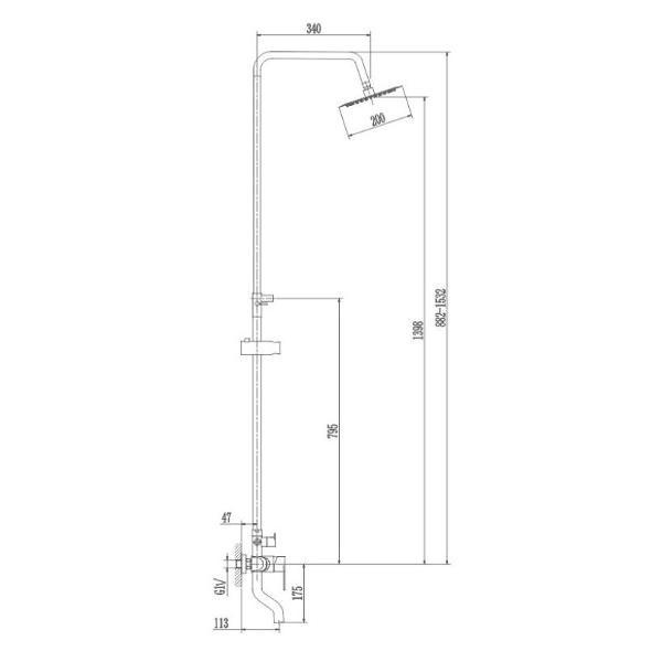 Изображение товара Душевая система Haiba HB24801-2