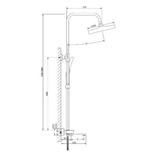 Изображение товара Душевая система BELZ B25713-7