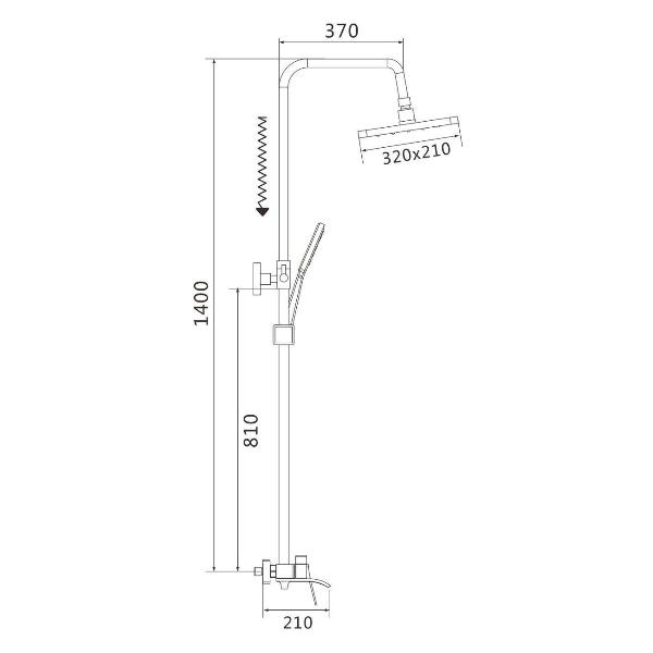 Изображение товара Душевая система Shevanik S4136
