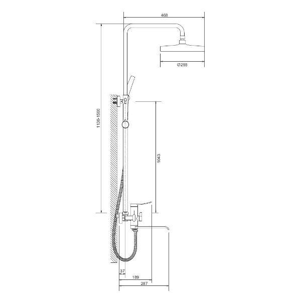 Изображение товара Душевая система BELZ B24812-3