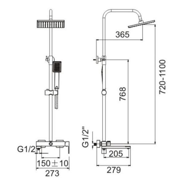 Изображение товара Душевая система BELZ B24613-7