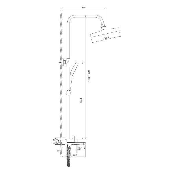 Изображение товара Душевая система BELZ B24713-8