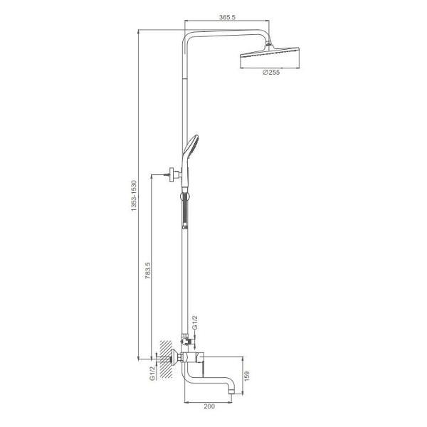 Изображение товара Душевая система Prohanss P64.24