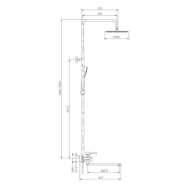 Изображение товара Душевая система Prohanss P31.24.05
