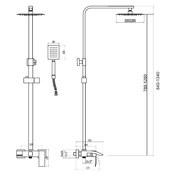 Изображение товара Душевая система Fmark FS8645H
