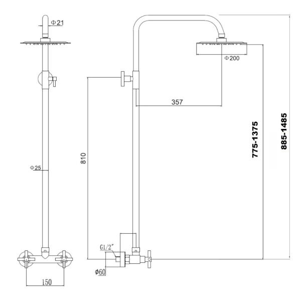 Изображение товара Душевая система Fmark FS8405H