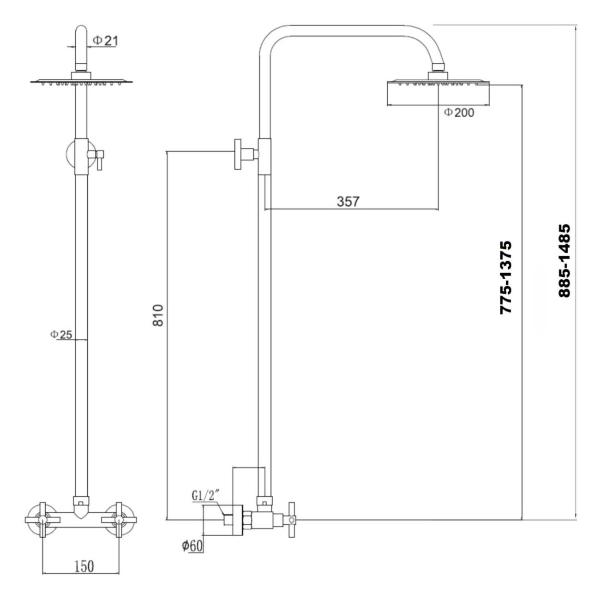 Изображение товара Душевая система Fmark FS8405
