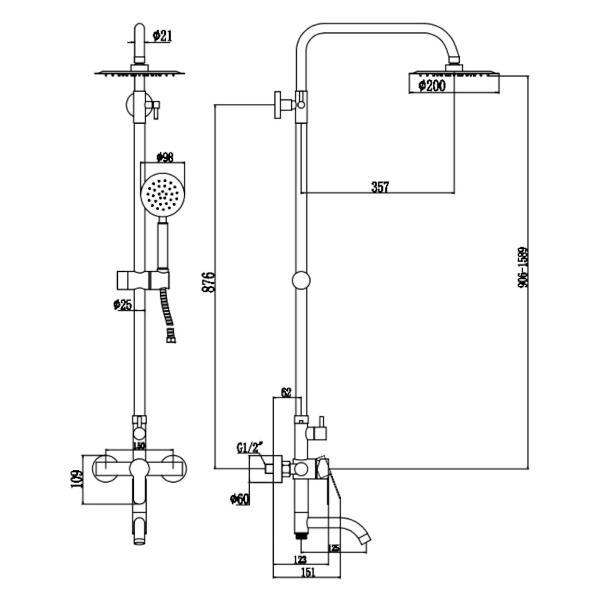 Изображение товара Душевая система Fmark FS8245