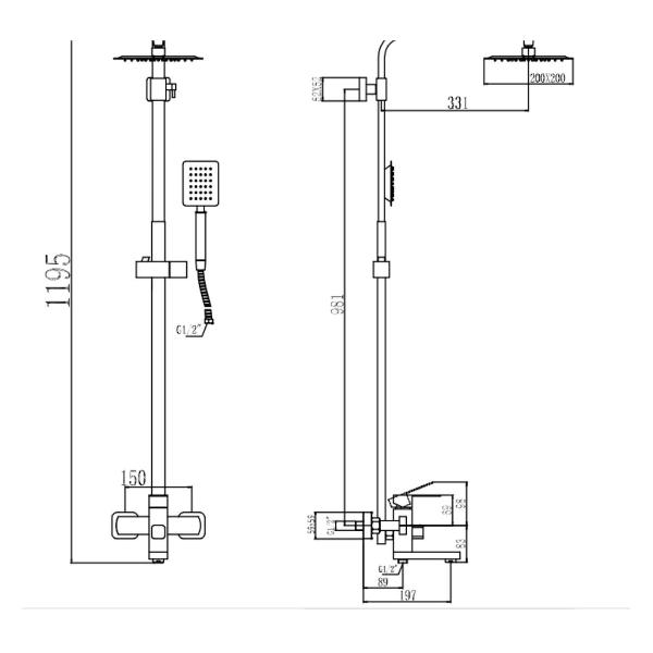 Изображение товара Душевая система Fmark FS8145Q