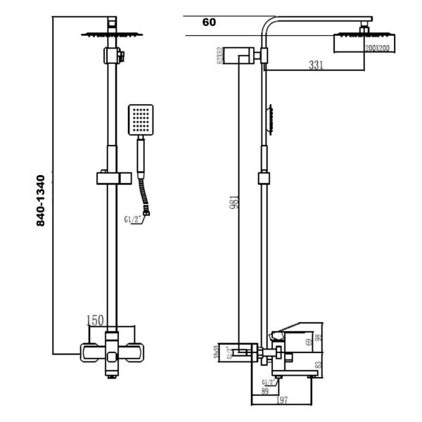 Изображение товара Душевая система Fmark FS8145H