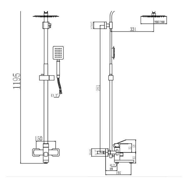 Изображение товара Душевая система Fmark FS8145C