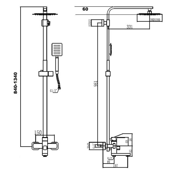 Изображение товара Душевая система Fmark FS8145