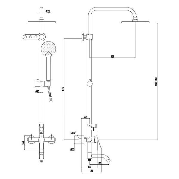 Изображение товара Душевая система Fmark FS8245A