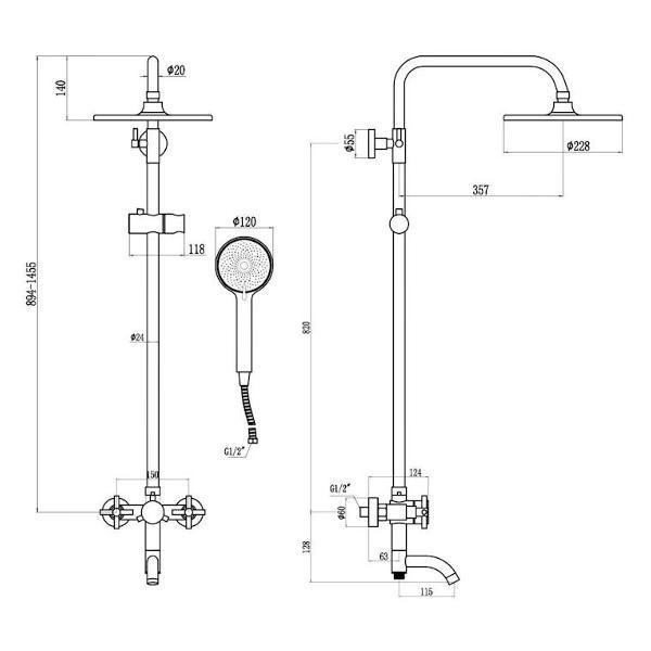 Изображение товара Душевая система Fmark FS8445