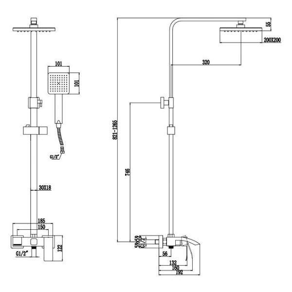 Изображение товара Душевая система Fmark FS8645Q