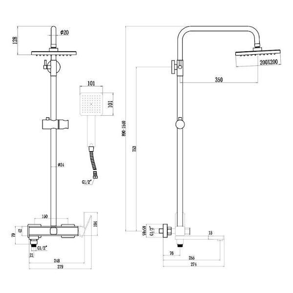 Изображение товара Душевая система Fmark FS8745-22