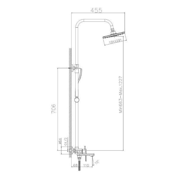 Изображение товара Душевая система Haiba HB24505-3