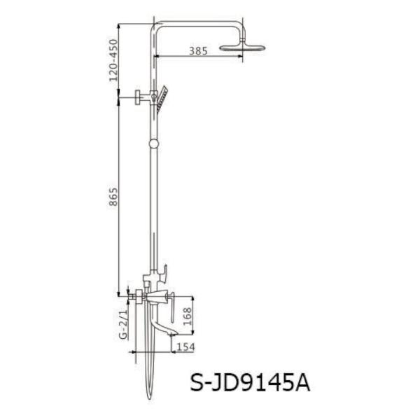 Изображение товара Душевая система Savol S-JD9145AH