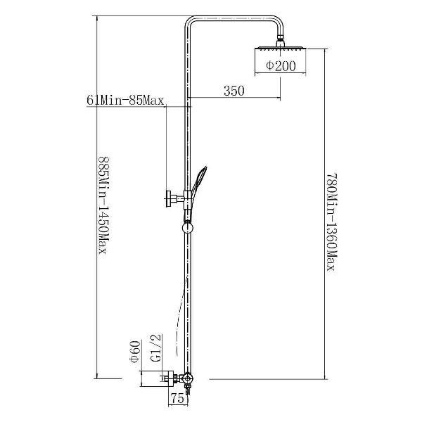 Изображение товара Душевая система FASHUN A52427