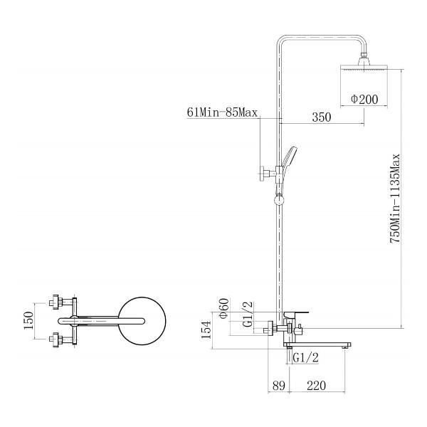 Изображение товара Душевая система FASHUN A52420