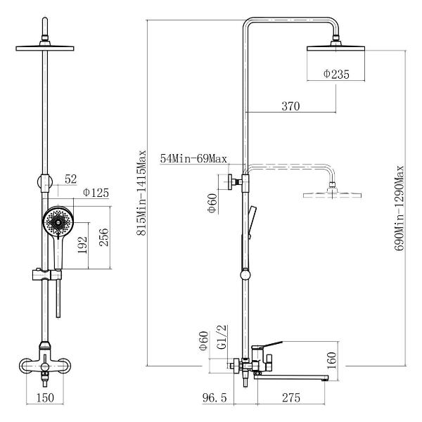 Изображение товара Душевая система FASHUN A2487