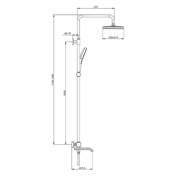 Изображение товара Душевая система Raglo R22.26