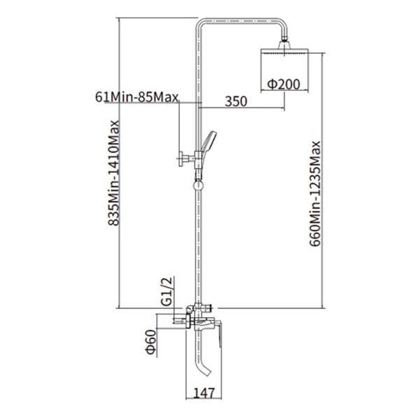 Изображение товара Душевая система FASHUN A2461