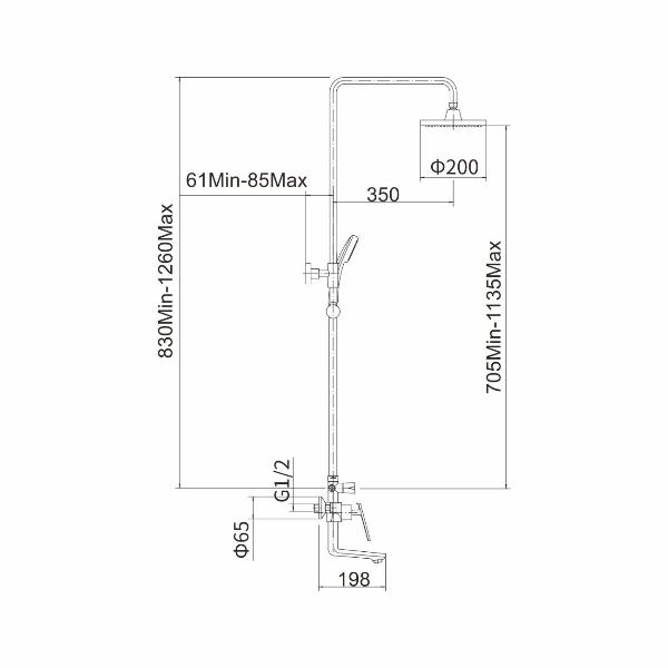 Изображение товара Душевая система FASHUN A2481-7