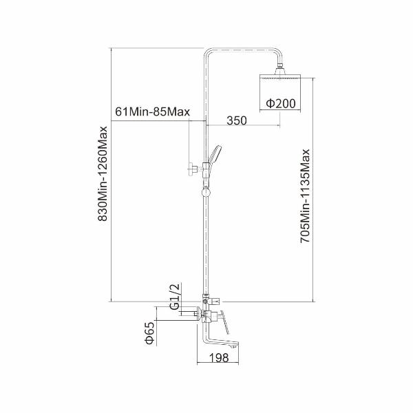 Изображение товара Душевая система FASHUN A2481-8