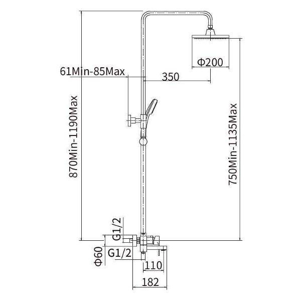 Изображение товара Душевая система FASHUN A2482-7