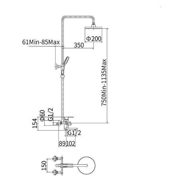 Изображение товара Душевая система FASHUN A52401