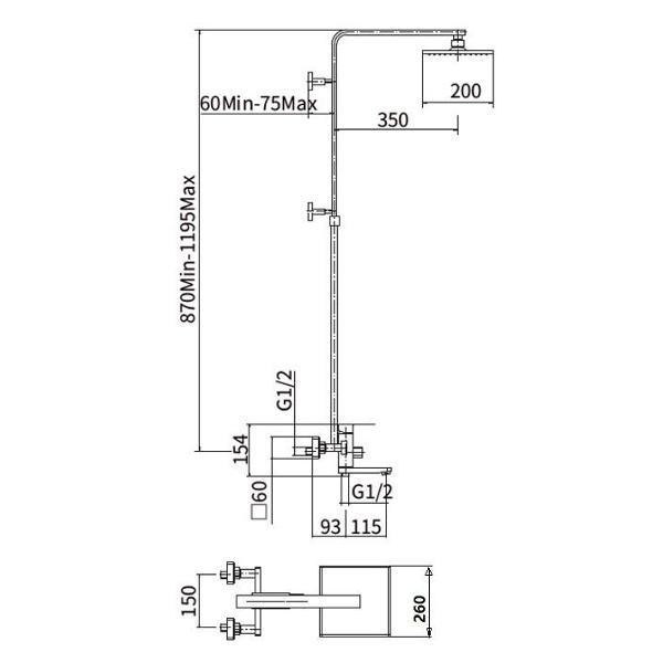 Изображение товара Душевая система FASHUN A52402-7