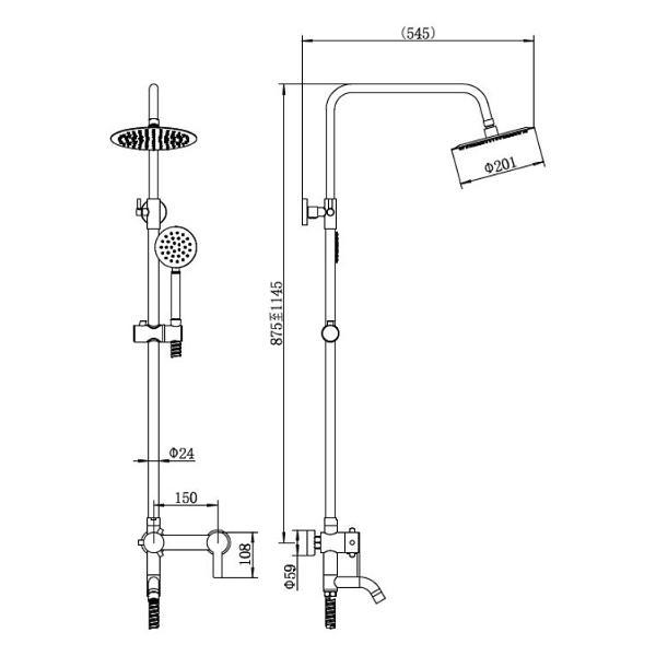 Изображение товара Душевая система FASHUN A52422