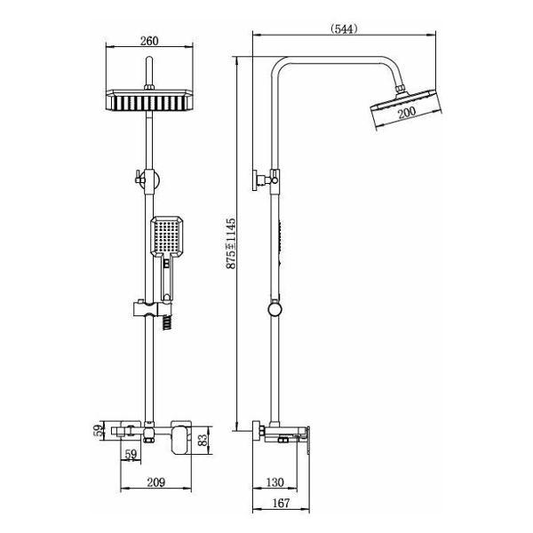 Изображение товара Душевая система FASHUN A52424-8