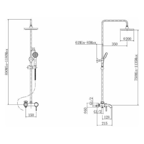 Изображение товара Душевая система FASHUN A2416