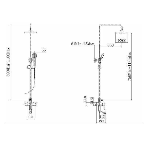 Изображение товара Душевая система FASHUN A2418