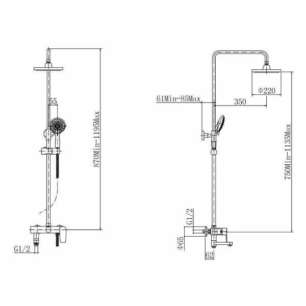 Изображение товара Душевая система FASHUN A2452-7