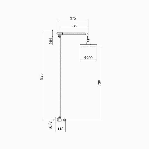 Изображение товара Душевая система FASHUN A2308