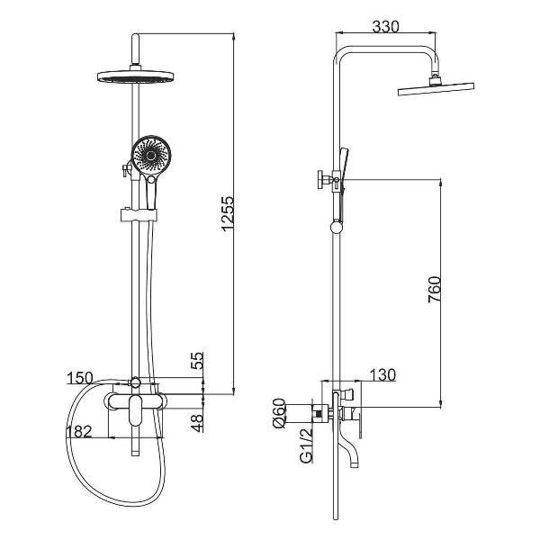 Изображение товара Душевая система FASHUN A2485