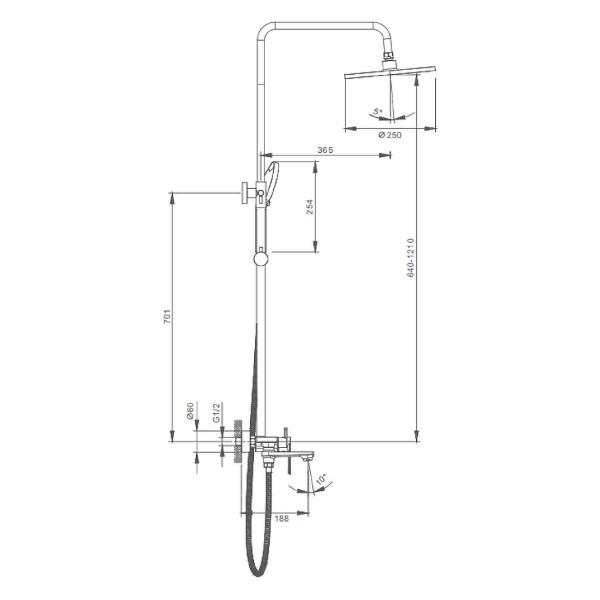 Изображение товара Душевая система Splenka S05.24.06