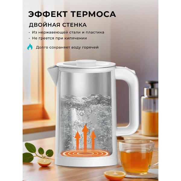 Изображение товара Электрочайник Galaxy LINE GL 0362 White