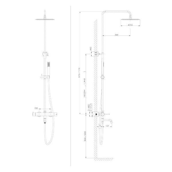 Изображение товара Душевая система Raiber RPB-006